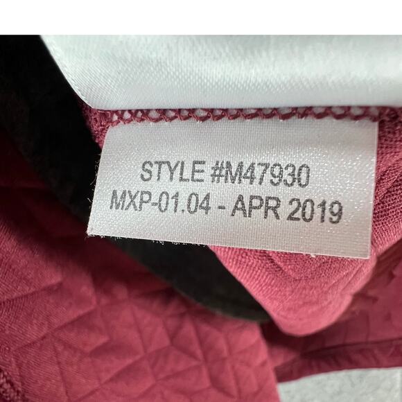 Marmot Sweatshirt Womens M Burgundy Red Annie Quilted Cowlneck Pullover Gorpcore - Picture 14 of 15